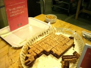 四角くカットされたモンブラン（笑）